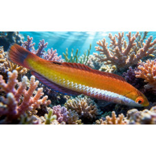 Crimson cleaner fish