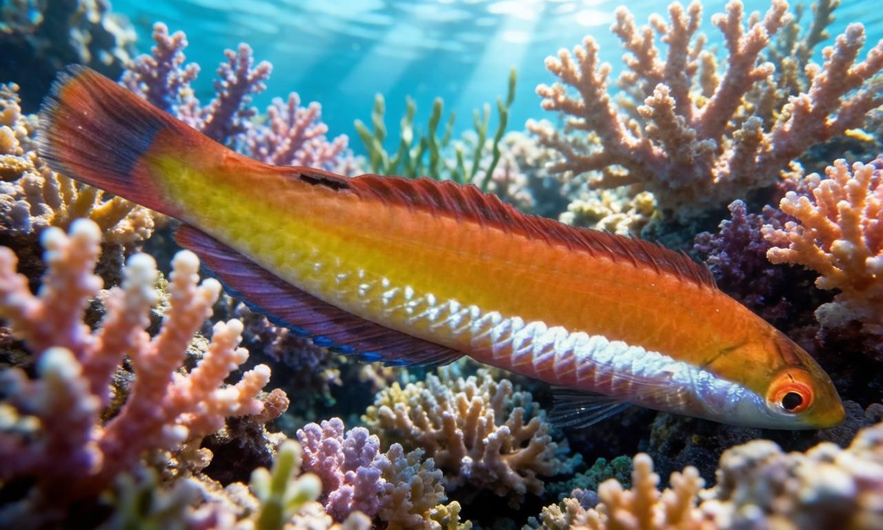 Crimson cleaner fish